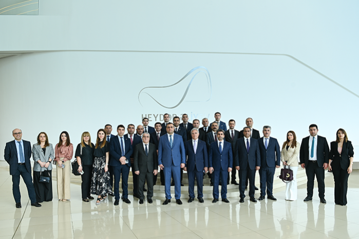 Management and employees of "Azpetrol" company visited the Heydar Aliyev Center on the eve of the Great Leader's centennial 